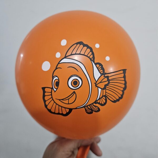 Pack 12 Globos Látex Cumpleaños Buscando a Nemo - Imagen 2
