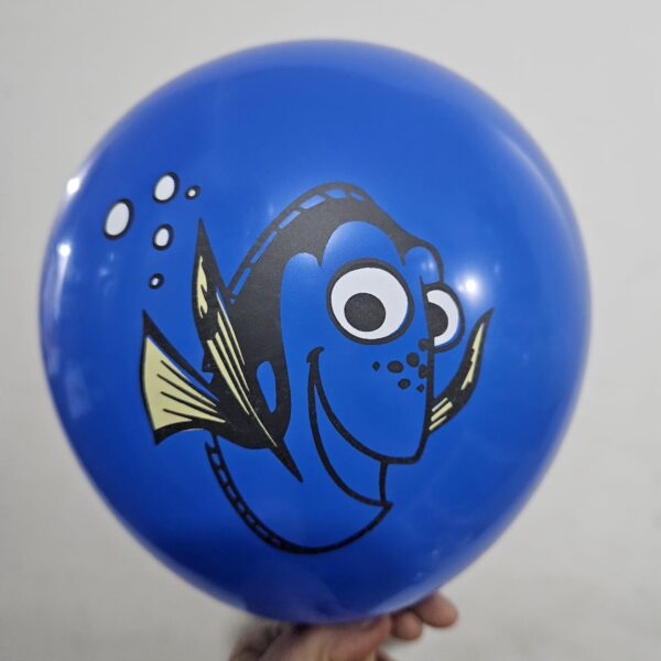 Pack 12 Globos Látex Cumpleaños Buscando a Nemo - Imagen 4