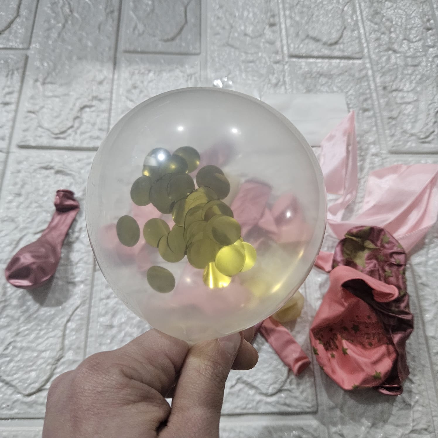 Set De Globos y Caja Arreglo de Cumpleaños (Rosa) - Imagen 10