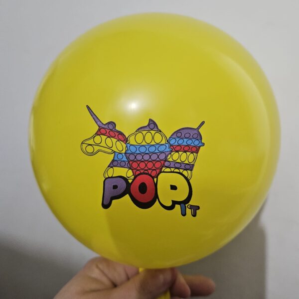 Pack 12 Globos Látex Cumpleaños Pop it - Imagen 5