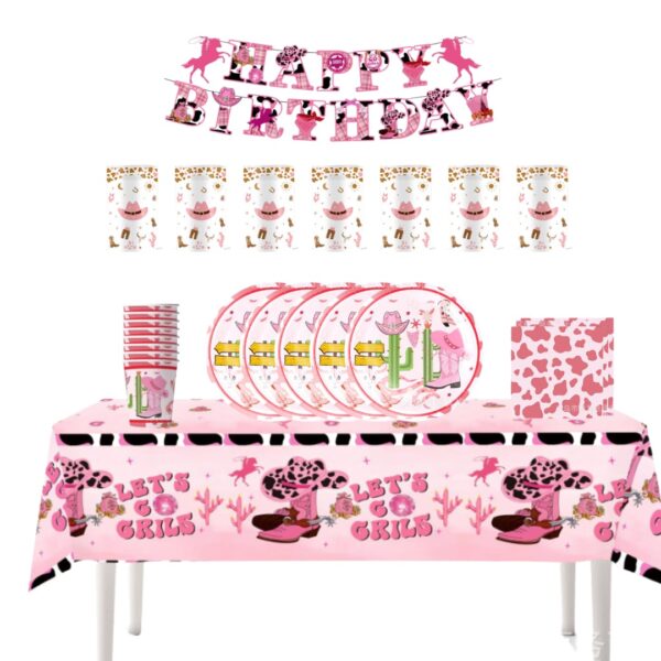 Cotillón Decorativo Cumpleaños Vaquero niña
