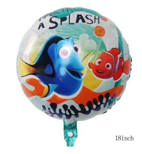 Globo aluminio Redondo Cumpleaños Buscando a Nemo