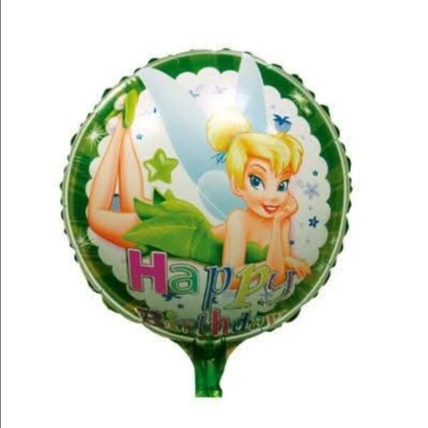 Globo aluminio Redondo Cumpleaños Tinkerbell