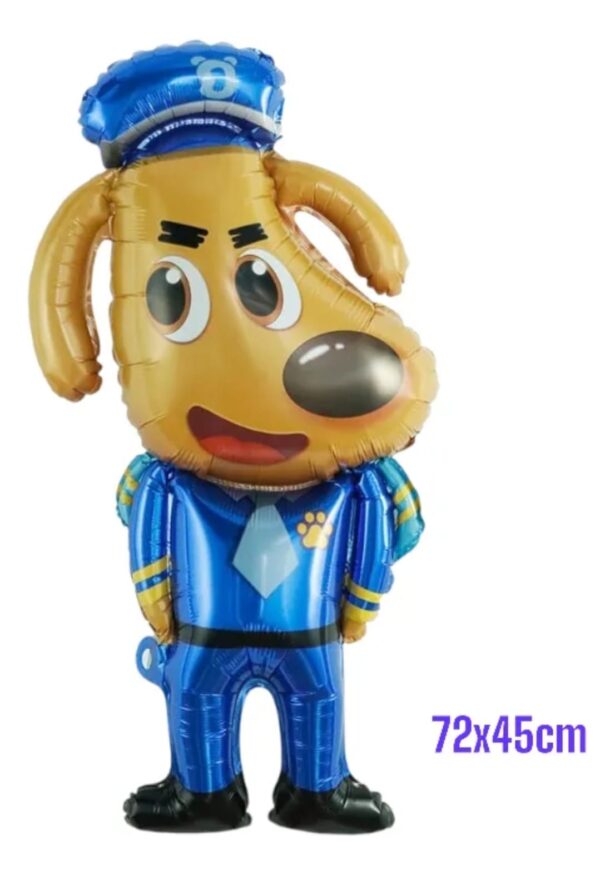 Set de globos aluminio + latex Sheriff labrador - Imagen 3