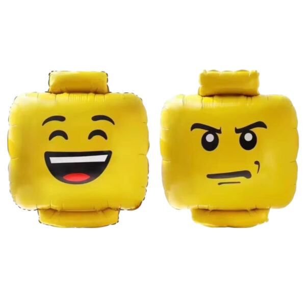 Globo aluminio personaje lego doble diseño (frente/reverso)