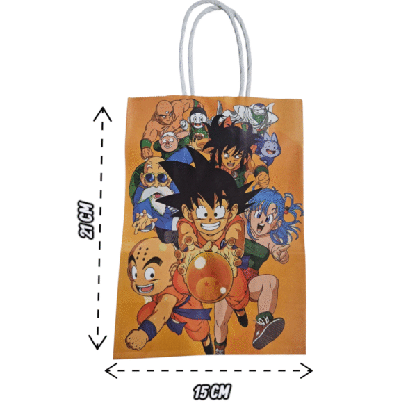 Bolsas de Papel Kraft  12 unidades Dragón Ball - Imagen 2