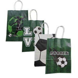 Pack 12 Bolsas Papel Kraft  Futbol