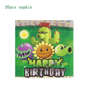 Servilletas Decorativas 20 Unidades plantas vs zombies