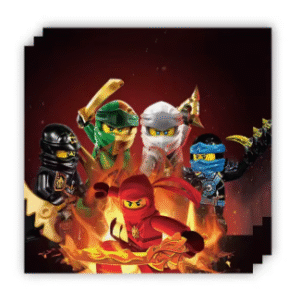 Pack 20 servilletas Ninja Go