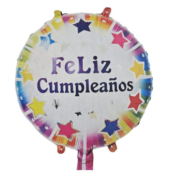Globo Foil Feliz Cumpleaños Modelo 2 (45cm)
