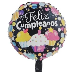 Globo Foil Feliz Cumpleaños Modelo 3 (45cm)