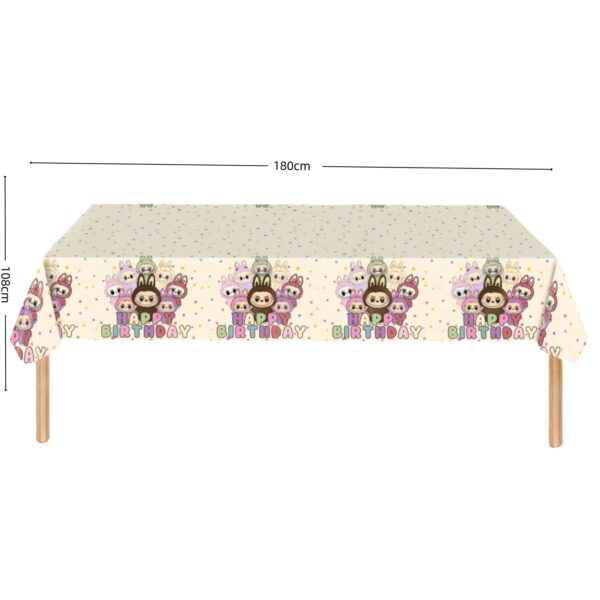 Mantel Decorativo para Cumpleaños Labubu