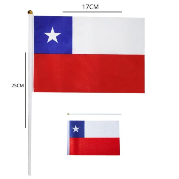Bandera de Chile decorativa fiestas patrias - Imagen 2