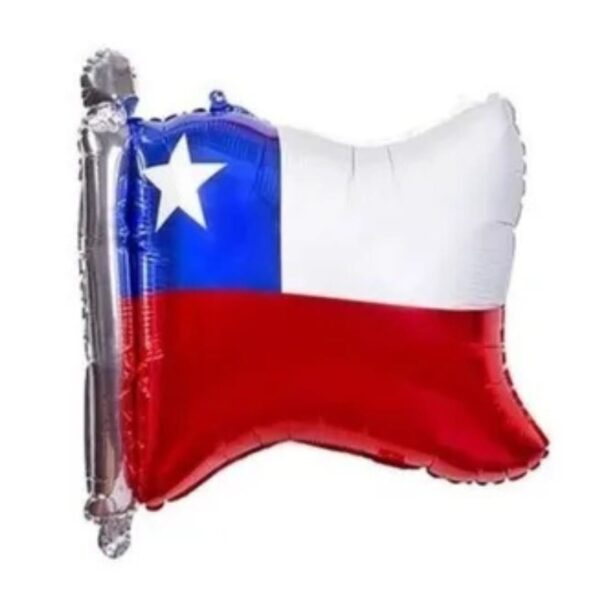 Globo aluminio Bandera de Chile decorativo fiestas patrias