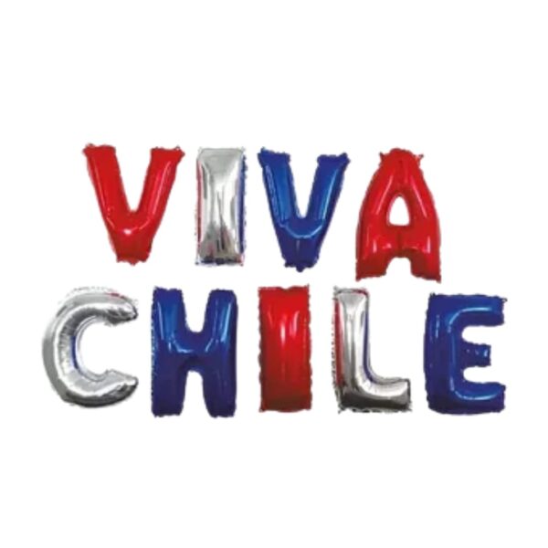Set de globos Aluminio Fiestas patrias 9 piezas (VIVA CHILE)