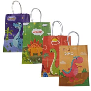 Bolsas de Papel Kraft  12 unidades Dinosaurios