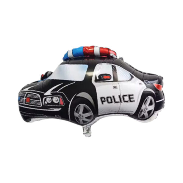 Globo Aluminio Cumpleaños Auto de Policia