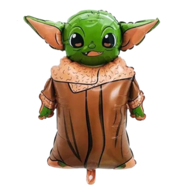 Globo Aluminio Cumpleaños Baby Yoda (Star Wars)
