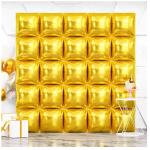 Pared de Globos aluminio Decorativo Dorado