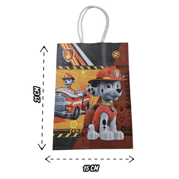 Pack 12 Bolsas Papel Kraft Paw patrol - Imagen 2