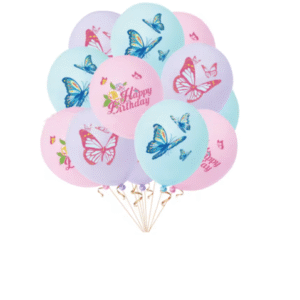 Pack 12 Globos Látex Mariposas (mod 2)
