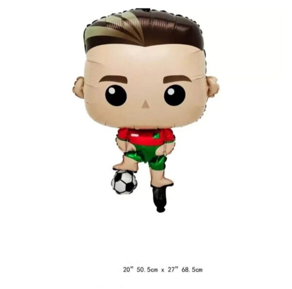 Set Globos decorativos Cr7 futbol - Imagen 2