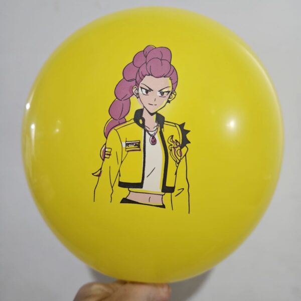 Set 12 globos látex Guerras Kpop (huntrix) - Imagen 4