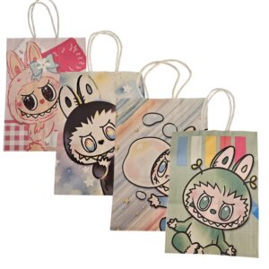 Pack 12 Bolsas Papel Kraft Labubu