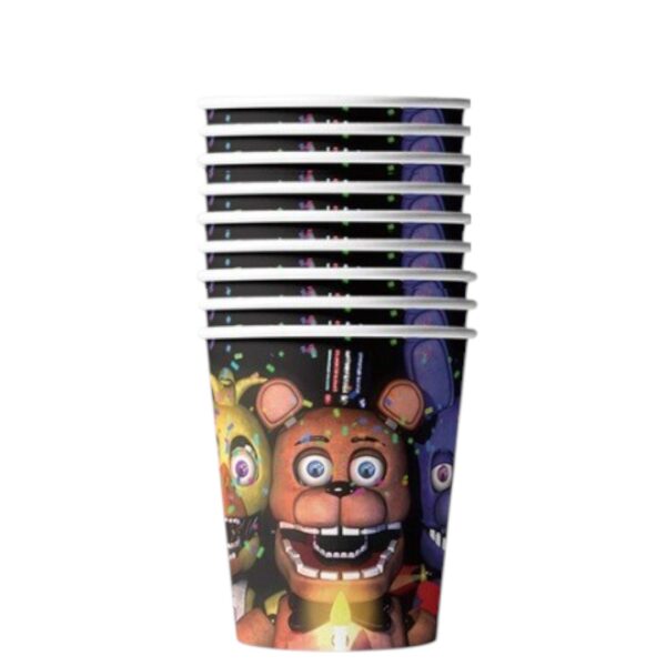 Pack de 10 Vasos Five Nights at Freddy