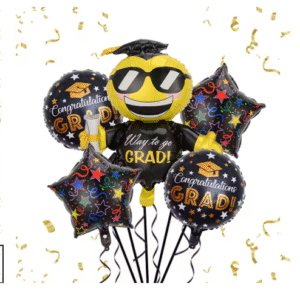 Pack 5 Globos Graduación