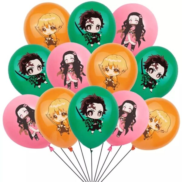 Set Globos con Banderin Demon Slayer - Imagen 3