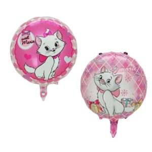 Globo Aluminio Redondo Gatita Marie (doble diseño)