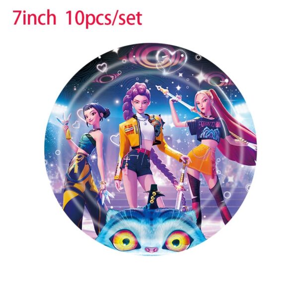 Cotillon Decorativo Guerreras Kpop (Huntrix) - Imagen 4
