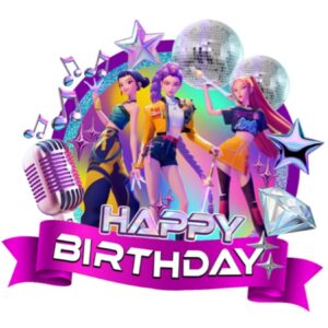 Topper para Torta Guerreras Kpop (Huntrix)