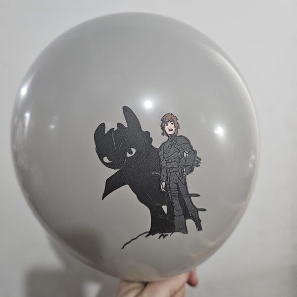 Pack 12 Globos Látex Chimuelo Dragón - Imagen 5