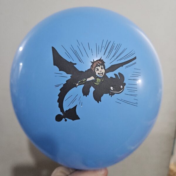 Pack 12 Globos Látex Chimuelo Dragón - Imagen 4