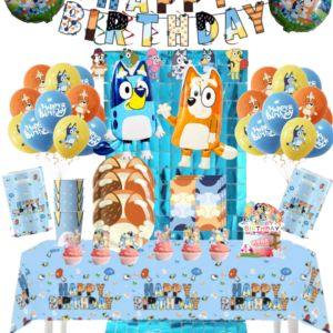 Cotillón Globos Decorativo Bluey y Bingo