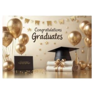 Fondo telón decorativo Graduación