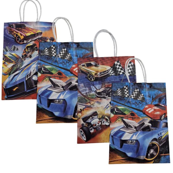 Pack 12 Bolsas Papel Kraft  Auto de Carreras 2