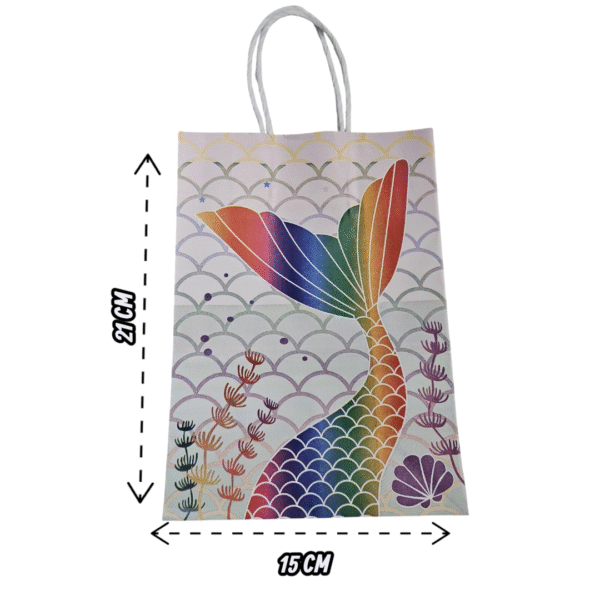 Pack 12 Bolsas Papel Kraft Sirena - Imagen 2