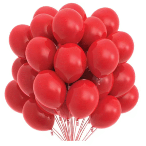 Set de 25 globos Látex Rojo 12"