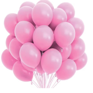Set de 25 globos Látex Rosa 12"