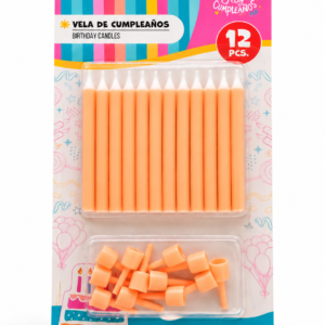 Velas de Cumpleaños color Naranja