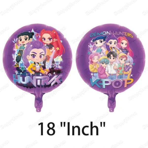 Set Globos Decorativo Guerreras Kpop (huntrix) - Imagen 4