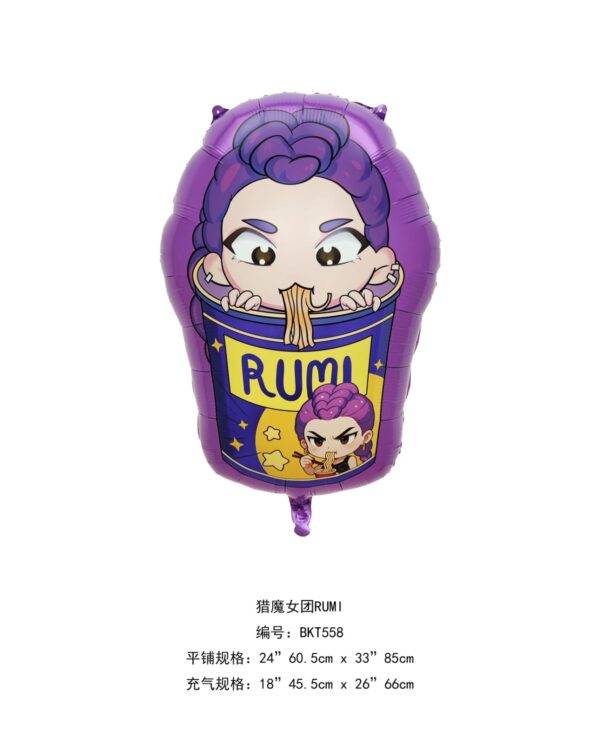Set Globos Decorativo Guerreras Kpop (huntrix) - Imagen 3