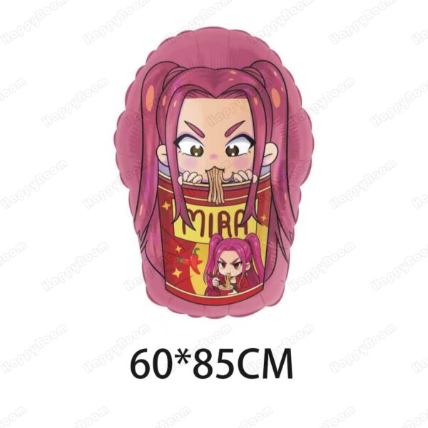 Set Globos Decorativo Guerreras Kpop (huntrix) - Imagen 5