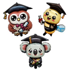 Pack 3 Globos figuras Graduación