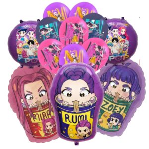 Set Globos Decorativo Guerreras Kpop (huntrix)