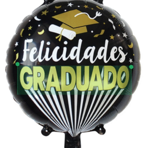 Globo foil Graduación Negro