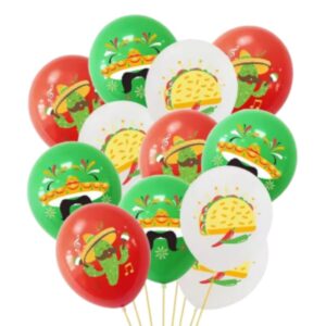 Pack 12 Globos Fiesta Mexicana